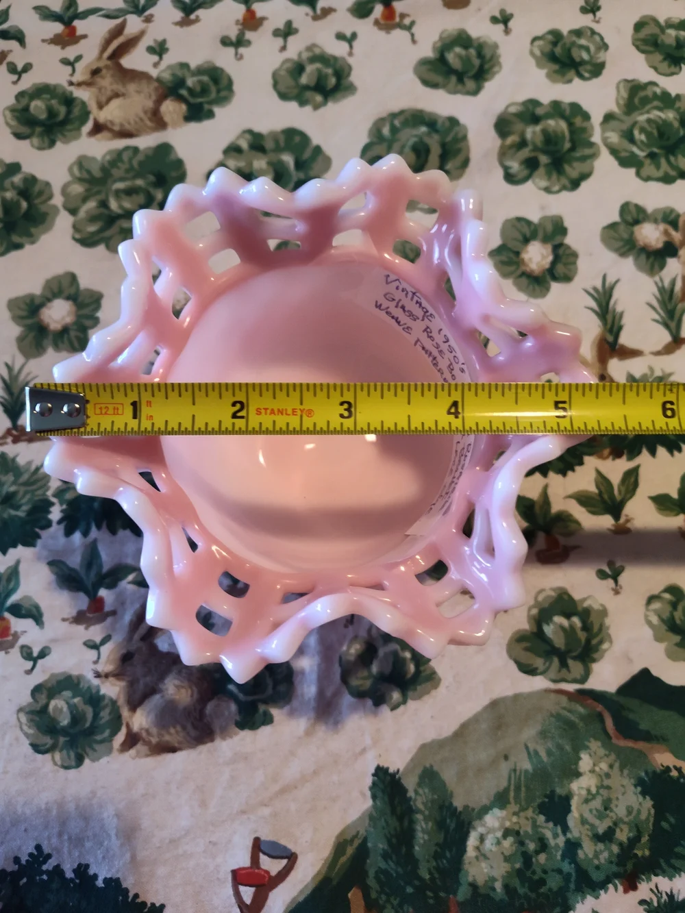 Fenton Pink Rosalina Ruffled Glass Bowl - Home Accents